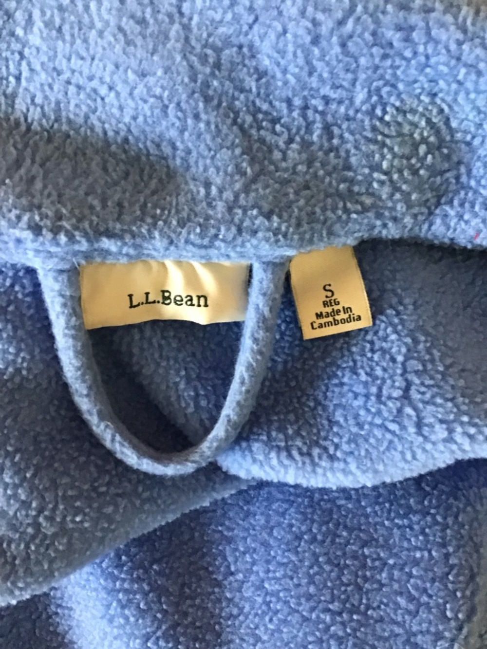 Long Blue Full-Zip Fleece Robe - Picture 8 of 8